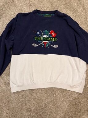 Vintage 90s Clubfellow "The Game" Embroidered Golf Crewneck - Size XL